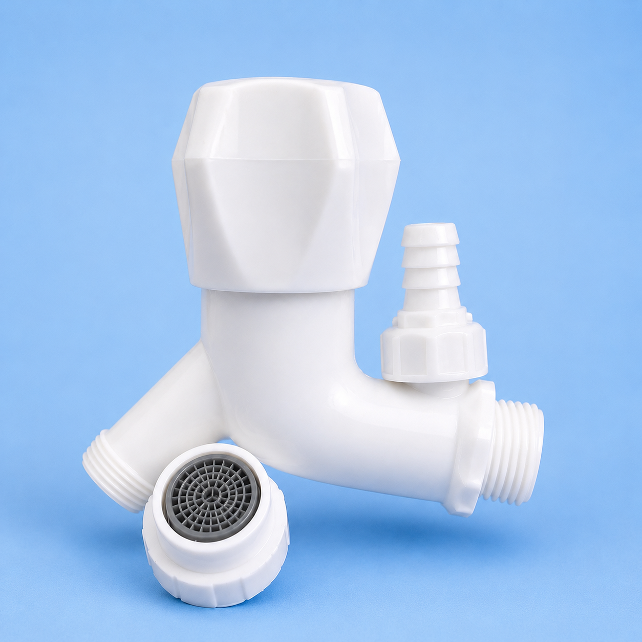 Fomflow Plastic Nozzle Bib Cock (Small Body) – Water Saving Tap