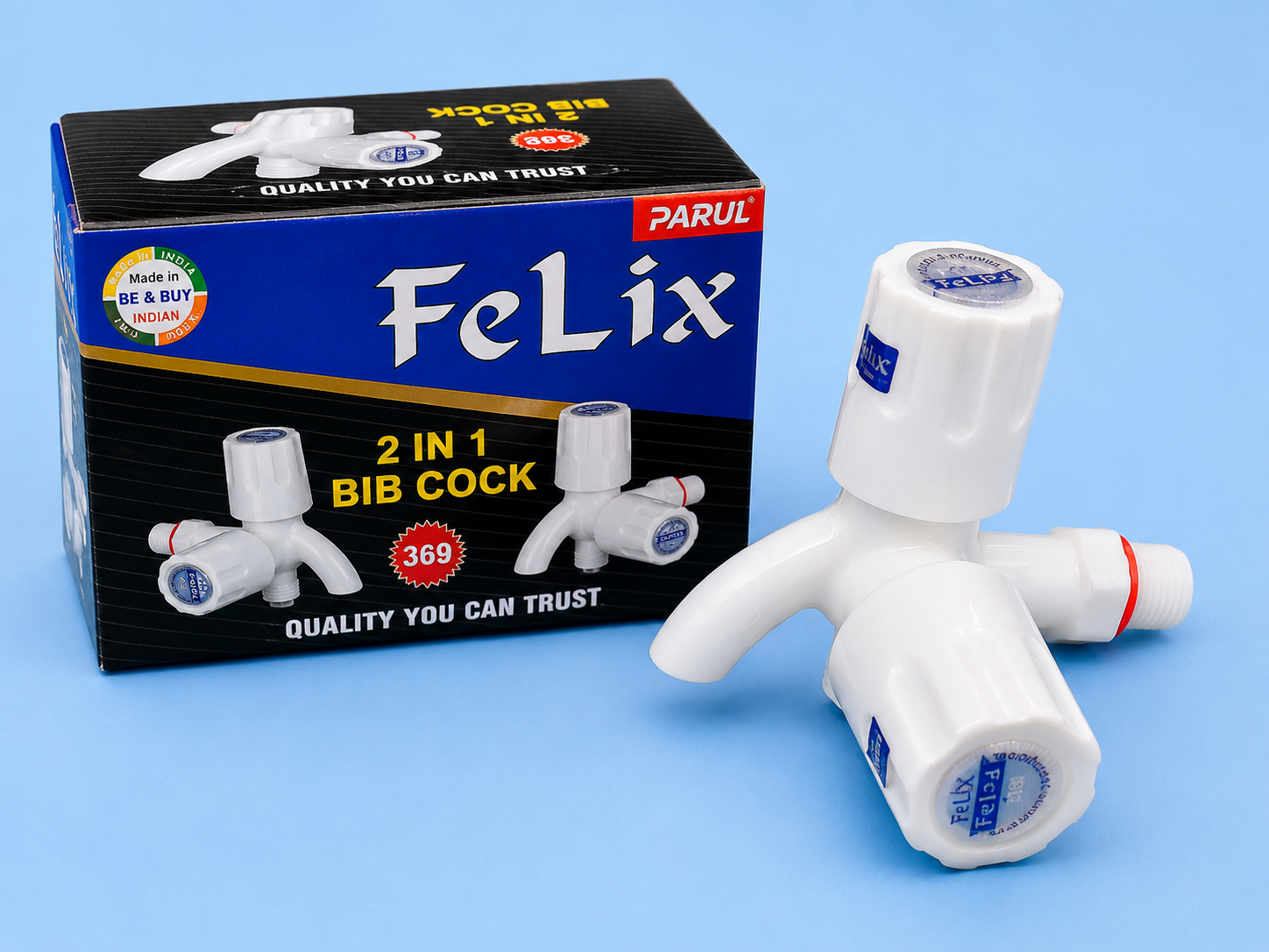 Felix 2-in-1 Plastic Sink Cock (Bib Cock)